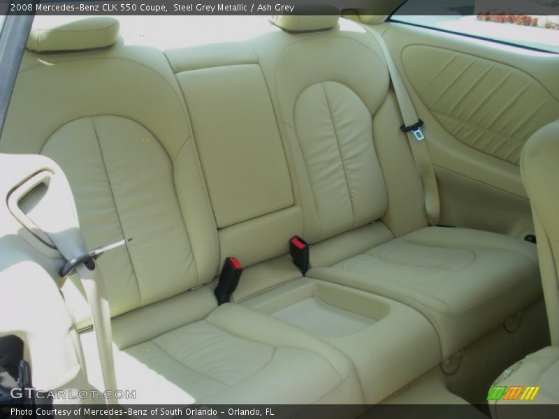 Steel Grey Metallic / Ash Grey 2008 Mercedes-Benz CLK 550 Coupe