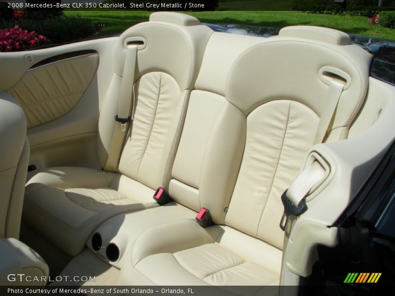 Steel Grey Metallic / Stone 2008 Mercedes-Benz CLK 350 Cabriolet