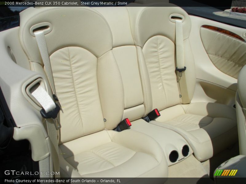 Steel Grey Metallic / Stone 2008 Mercedes-Benz CLK 350 Cabriolet