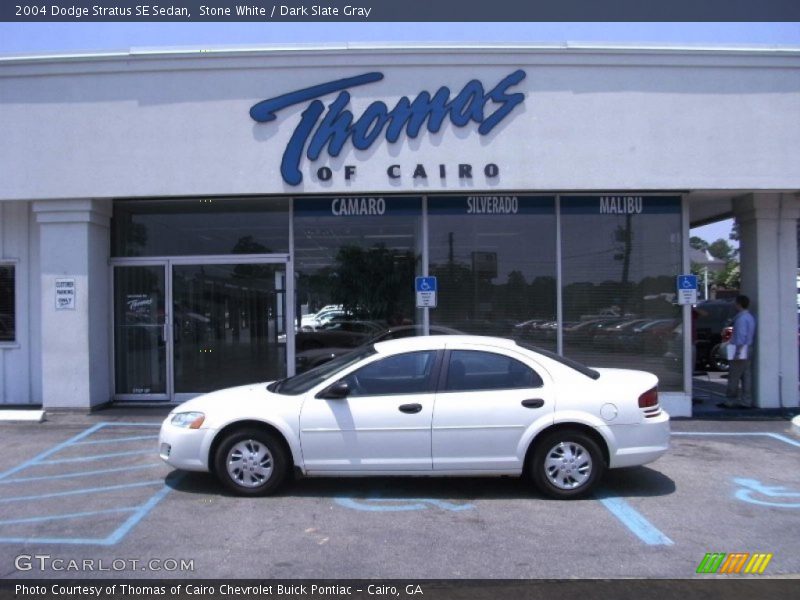 Stone White / Dark Slate Gray 2004 Dodge Stratus SE Sedan