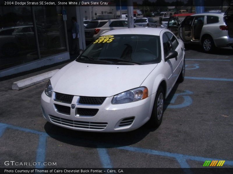 Stone White / Dark Slate Gray 2004 Dodge Stratus SE Sedan