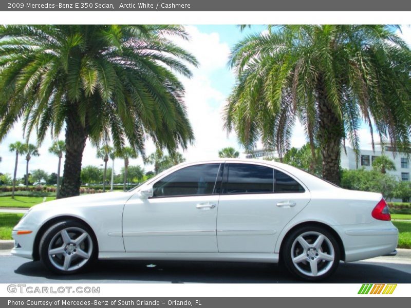 Arctic White / Cashmere 2009 Mercedes-Benz E 350 Sedan