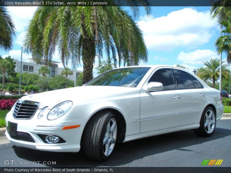Arctic White / Cashmere 2009 Mercedes-Benz E 350 Sedan