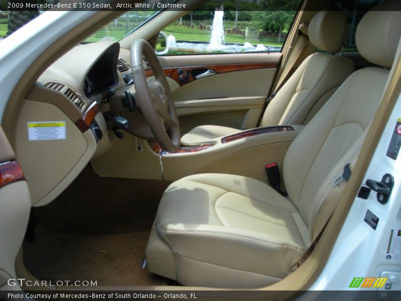 Arctic White / Cashmere 2009 Mercedes-Benz E 350 Sedan