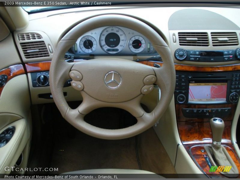 Arctic White / Cashmere 2009 Mercedes-Benz E 350 Sedan
