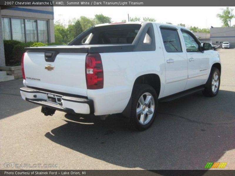 Summit White / Dark Titanium/Light Titanium 2007 Chevrolet Avalanche LT 4WD