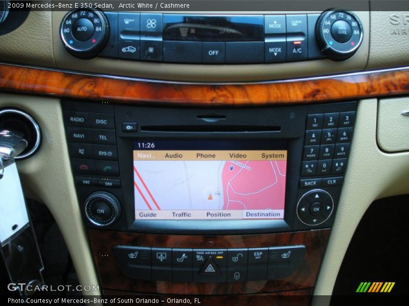 Arctic White / Cashmere 2009 Mercedes-Benz E 350 Sedan