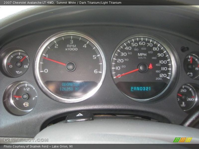  2007 Avalanche LT 4WD LT 4WD Gauges