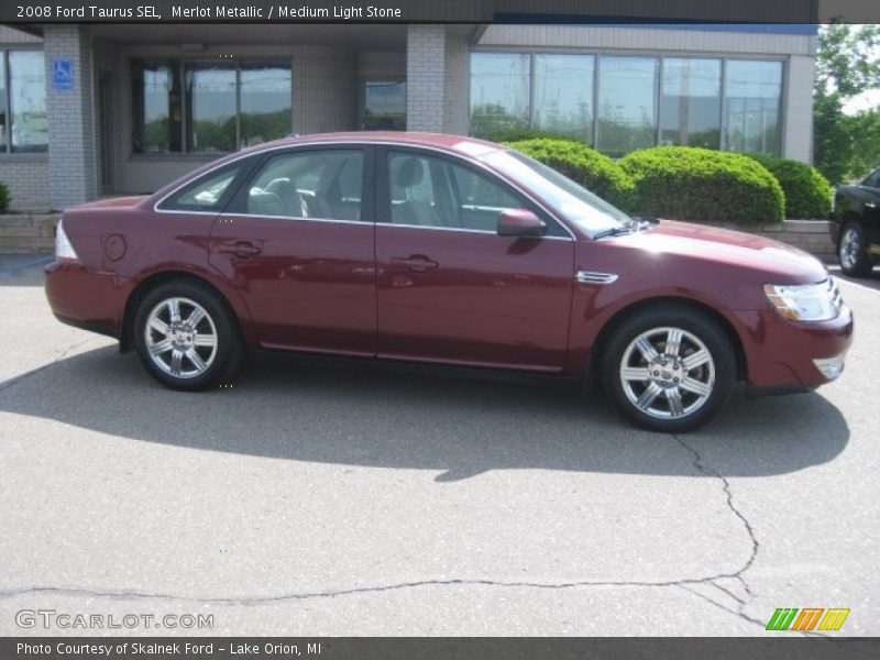 Merlot Metallic / Medium Light Stone 2008 Ford Taurus SEL