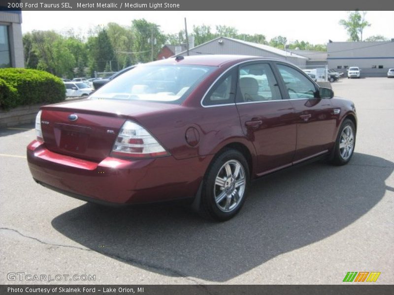 Merlot Metallic / Medium Light Stone 2008 Ford Taurus SEL