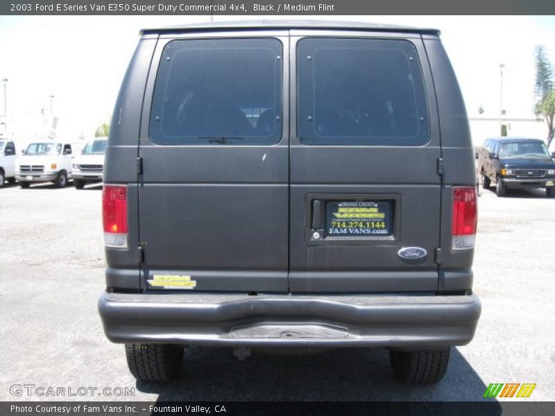 Black / Medium Flint 2003 Ford E Series Van E350 Super Duty Commercial 4x4