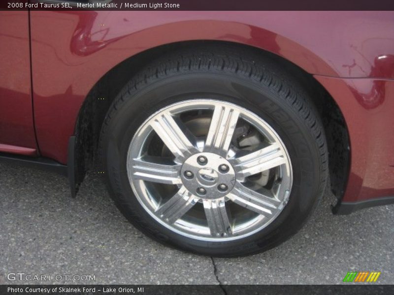 Merlot Metallic / Medium Light Stone 2008 Ford Taurus SEL