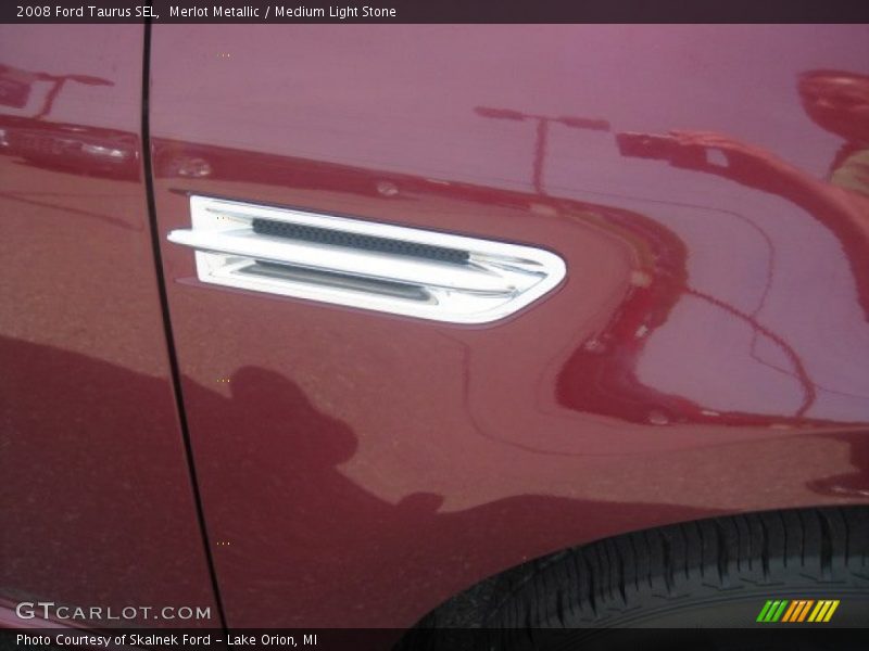 Merlot Metallic / Medium Light Stone 2008 Ford Taurus SEL
