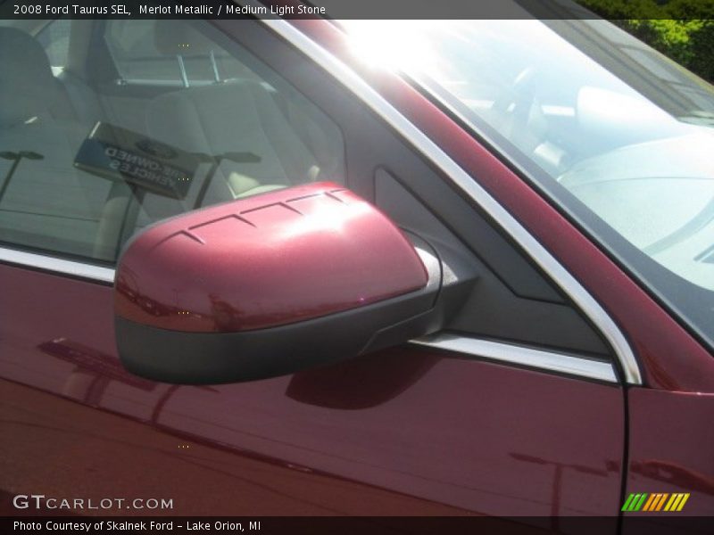 Merlot Metallic / Medium Light Stone 2008 Ford Taurus SEL