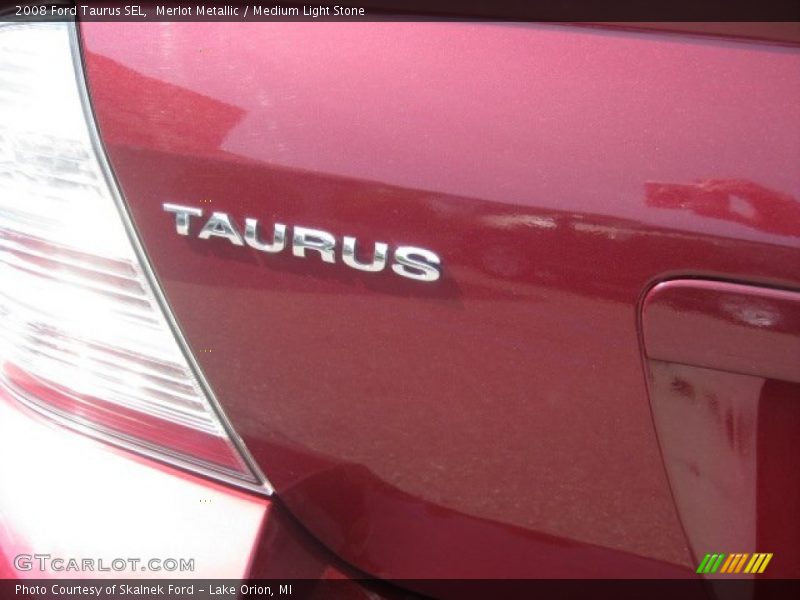 Merlot Metallic / Medium Light Stone 2008 Ford Taurus SEL