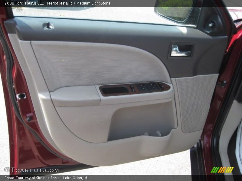 Merlot Metallic / Medium Light Stone 2008 Ford Taurus SEL