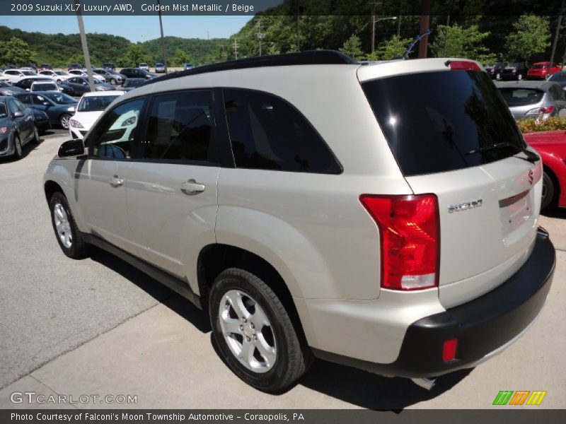 Golden Mist Metallic / Beige 2009 Suzuki XL7 Luxury AWD