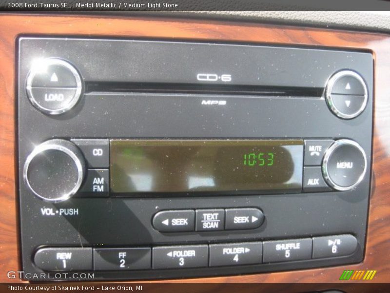 Merlot Metallic / Medium Light Stone 2008 Ford Taurus SEL