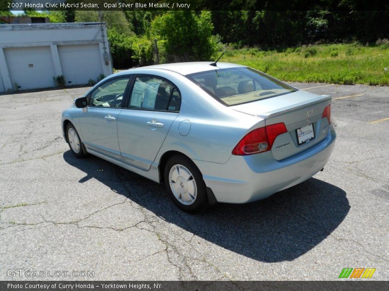 Opal Silver Blue Metallic / Ivory 2007 Honda Civic Hybrid Sedan