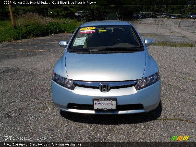 Opal Silver Blue Metallic / Ivory 2007 Honda Civic Hybrid Sedan