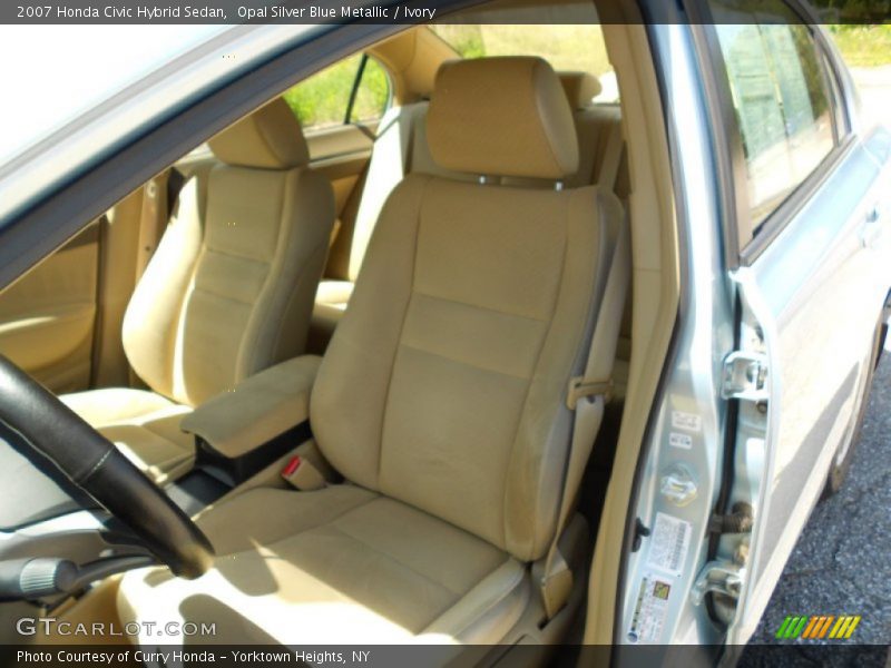 Opal Silver Blue Metallic / Ivory 2007 Honda Civic Hybrid Sedan
