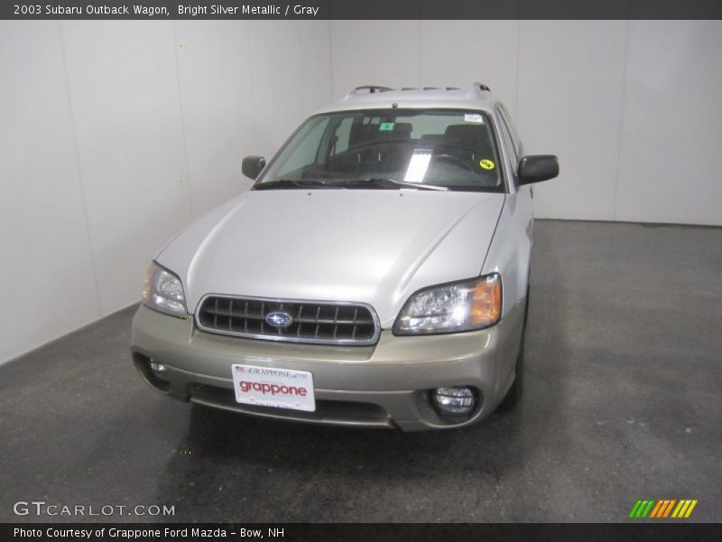 Bright Silver Metallic / Gray 2003 Subaru Outback Wagon