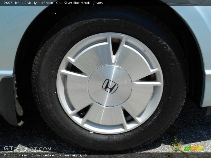 Opal Silver Blue Metallic / Ivory 2007 Honda Civic Hybrid Sedan