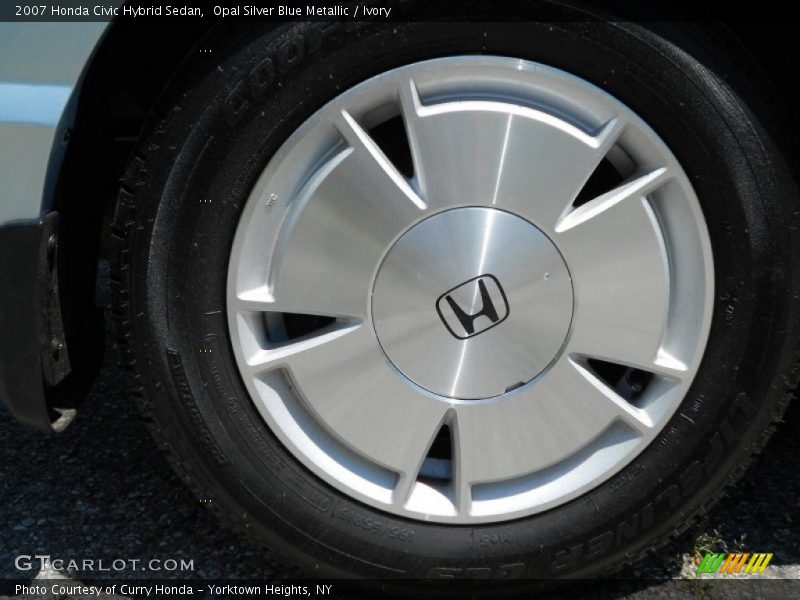 Opal Silver Blue Metallic / Ivory 2007 Honda Civic Hybrid Sedan
