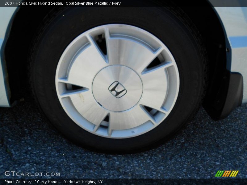Opal Silver Blue Metallic / Ivory 2007 Honda Civic Hybrid Sedan