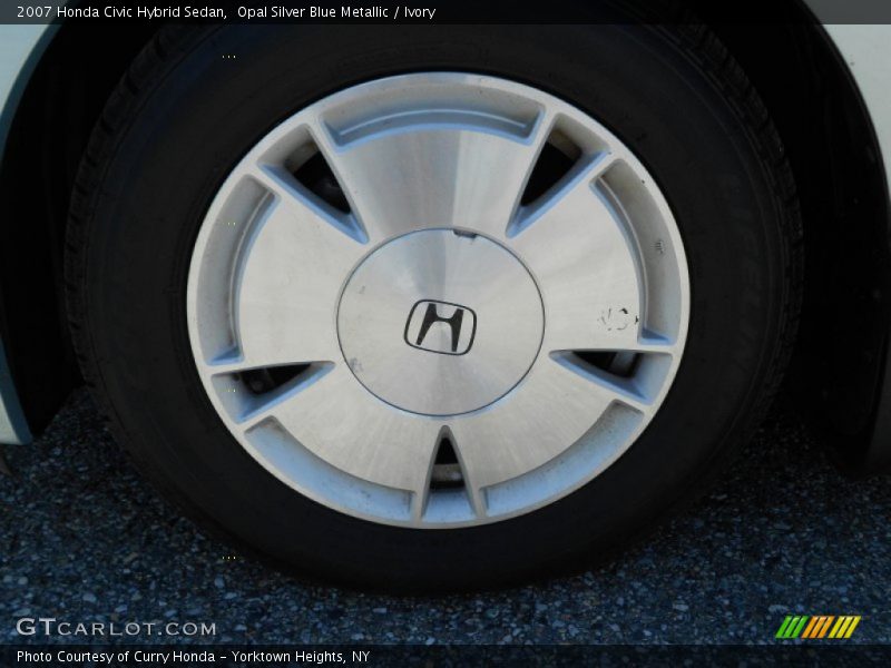 Opal Silver Blue Metallic / Ivory 2007 Honda Civic Hybrid Sedan