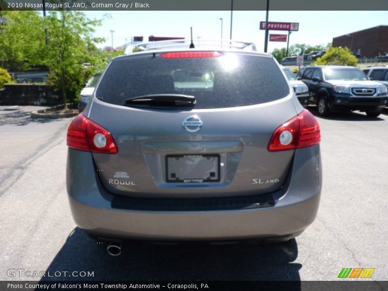 Gotham Gray / Black 2010 Nissan Rogue SL AWD