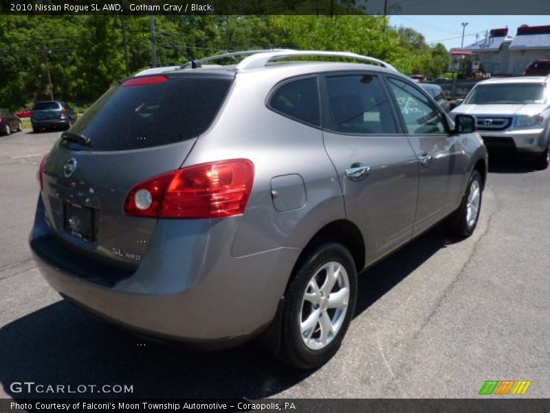 Gotham Gray / Black 2010 Nissan Rogue SL AWD