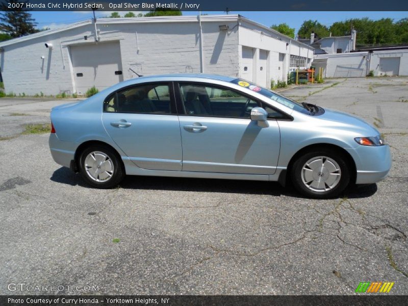 Opal Silver Blue Metallic / Ivory 2007 Honda Civic Hybrid Sedan
