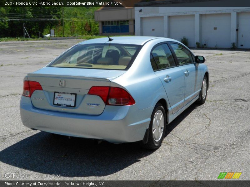 Opal Silver Blue Metallic / Ivory 2007 Honda Civic Hybrid Sedan
