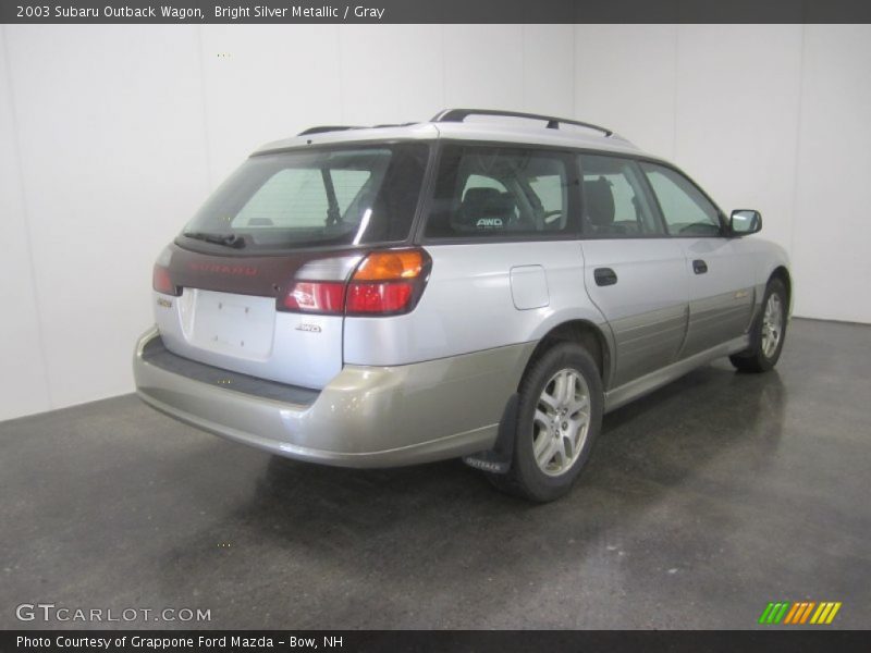 Bright Silver Metallic / Gray 2003 Subaru Outback Wagon