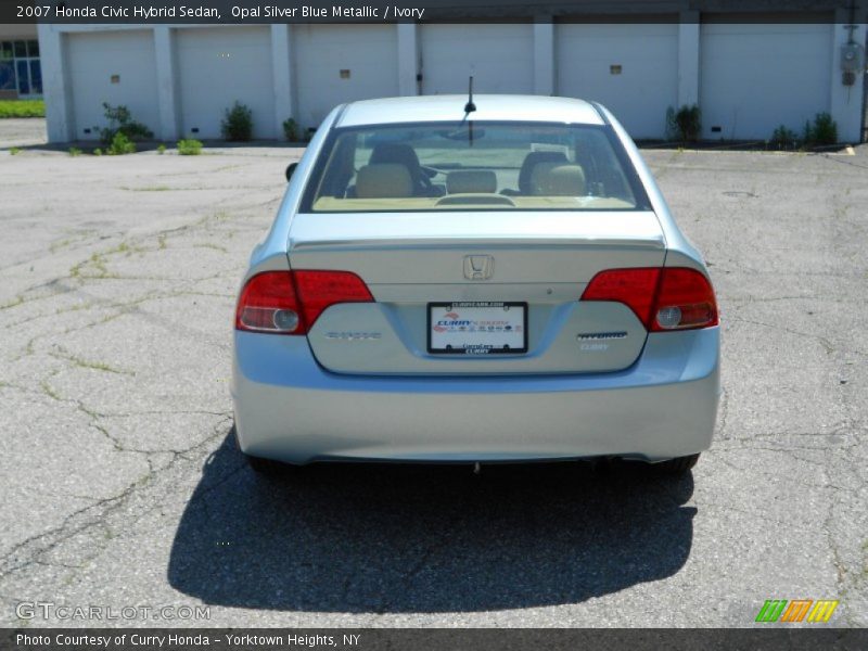 Opal Silver Blue Metallic / Ivory 2007 Honda Civic Hybrid Sedan