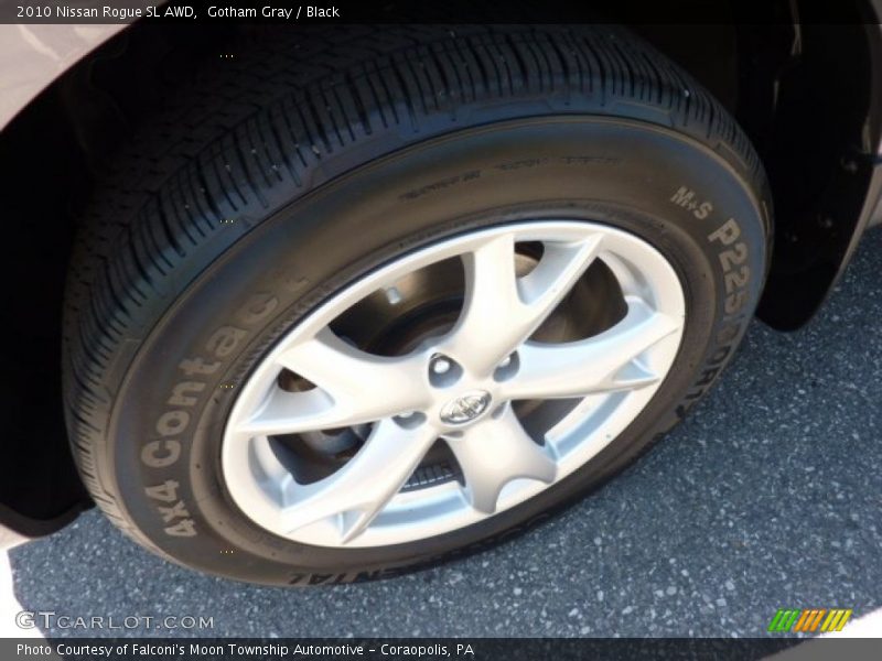 Gotham Gray / Black 2010 Nissan Rogue SL AWD
