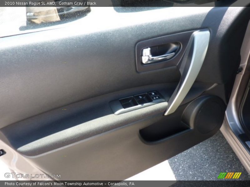 Gotham Gray / Black 2010 Nissan Rogue SL AWD