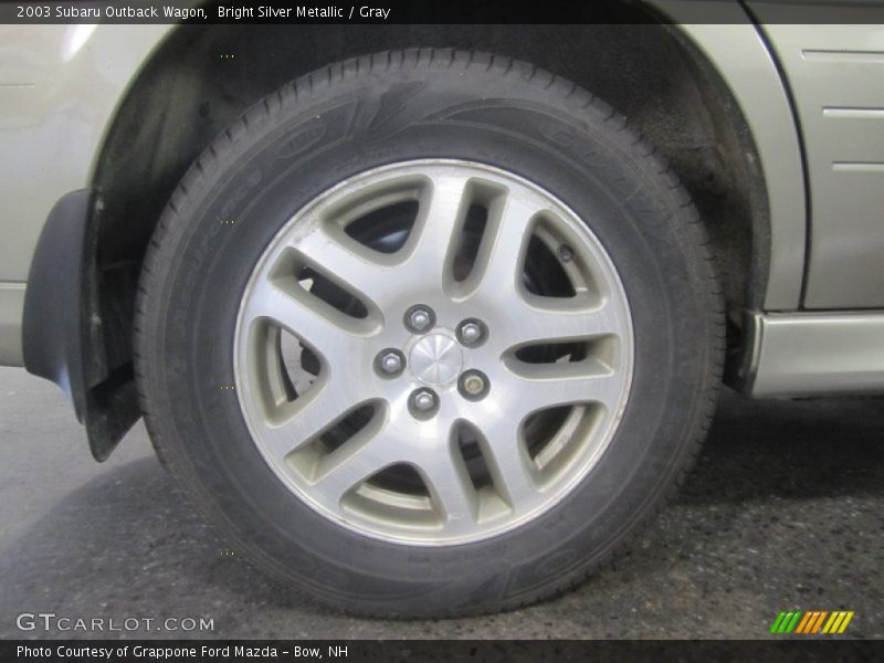 Bright Silver Metallic / Gray 2003 Subaru Outback Wagon
