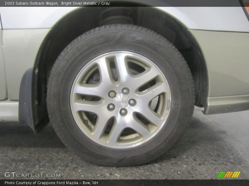 Bright Silver Metallic / Gray 2003 Subaru Outback Wagon