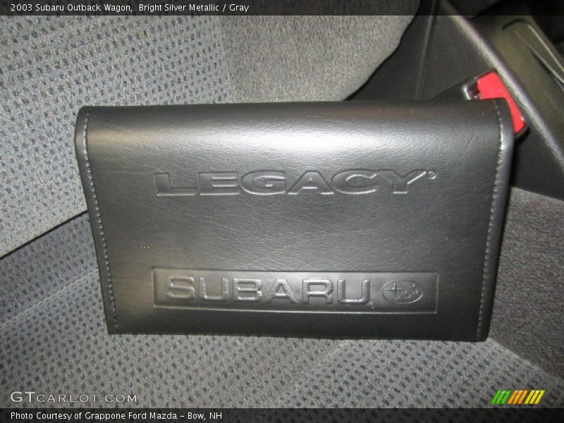 Bright Silver Metallic / Gray 2003 Subaru Outback Wagon