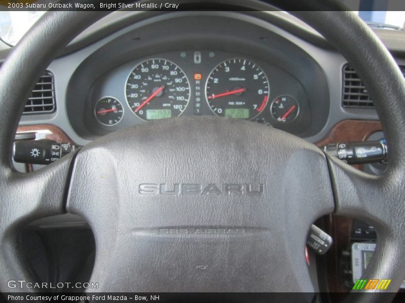 Bright Silver Metallic / Gray 2003 Subaru Outback Wagon