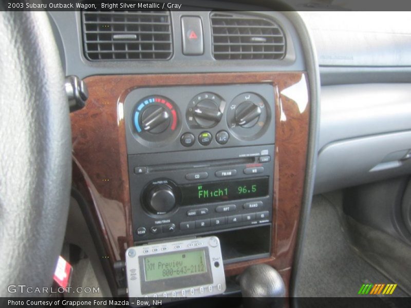 Bright Silver Metallic / Gray 2003 Subaru Outback Wagon