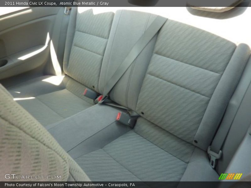 Atomic Blue Metallic / Gray 2011 Honda Civic LX Coupe