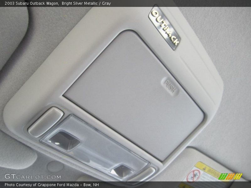 Bright Silver Metallic / Gray 2003 Subaru Outback Wagon