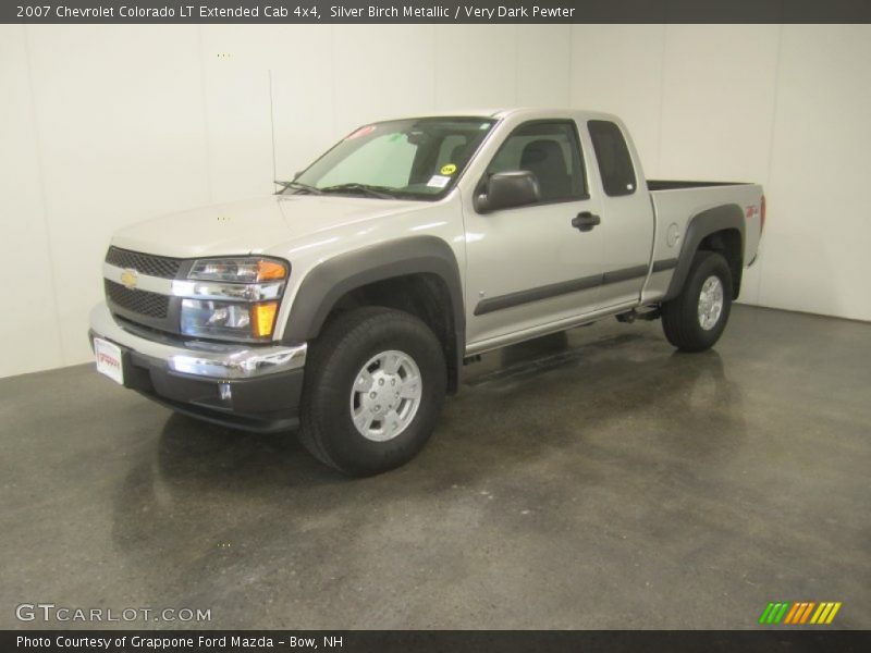 Silver Birch Metallic / Very Dark Pewter 2007 Chevrolet Colorado LT Extended Cab 4x4
