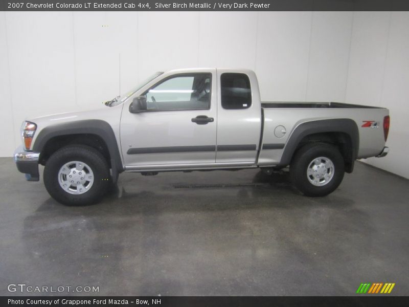 Silver Birch Metallic / Very Dark Pewter 2007 Chevrolet Colorado LT Extended Cab 4x4