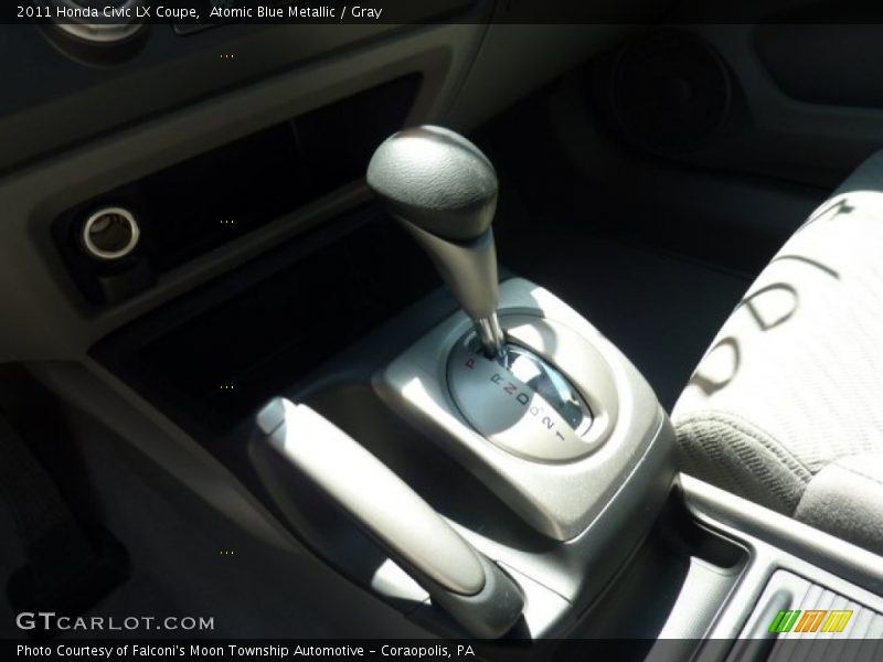 Atomic Blue Metallic / Gray 2011 Honda Civic LX Coupe