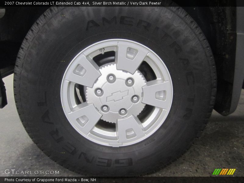 Silver Birch Metallic / Very Dark Pewter 2007 Chevrolet Colorado LT Extended Cab 4x4