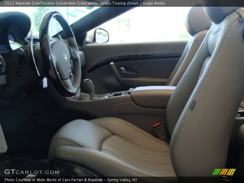 Grigio Touring (Silver) / Grigio Medio 2011 Maserati GranTurismo Convertible GranCabrio